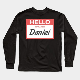 Daniel | Funny Name Tag Long Sleeve T-Shirt